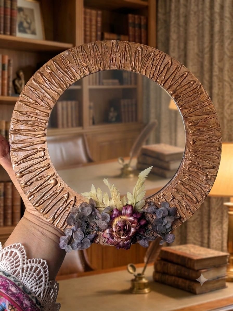 Rustic Petal Mirror | Free Shipping on Limited Stock