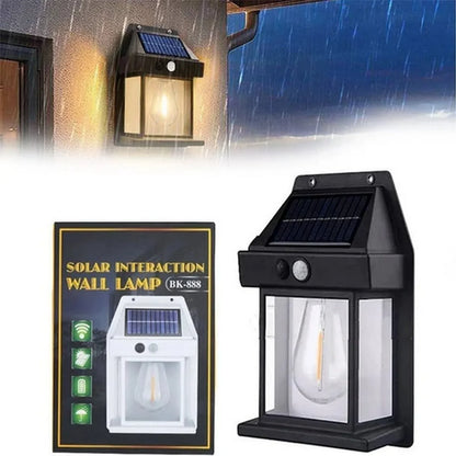 Solar Interaction Wall Lamp | Outdoor Waterproof LED Motion Sensor Solar Light