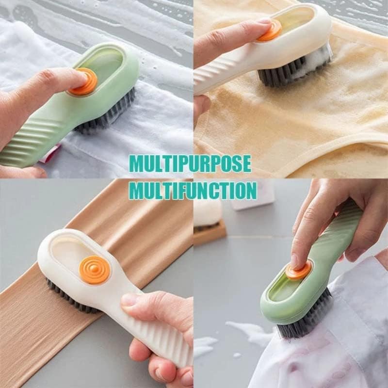 Multi-Functional Cleaning Brush with Soap Dispenser (Random Color)
