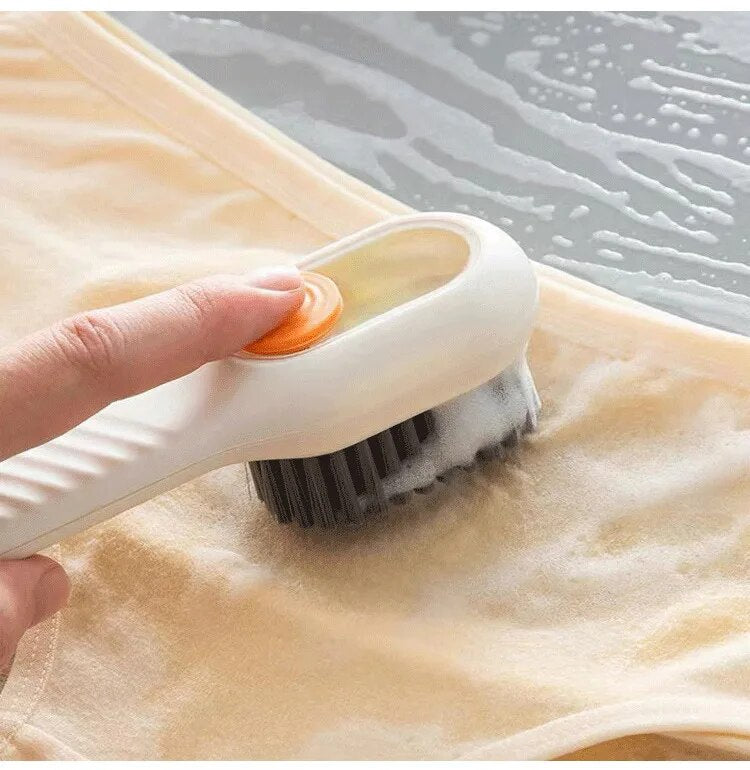 Multi-Functional Cleaning Brush with Soap Dispenser (Random Color)