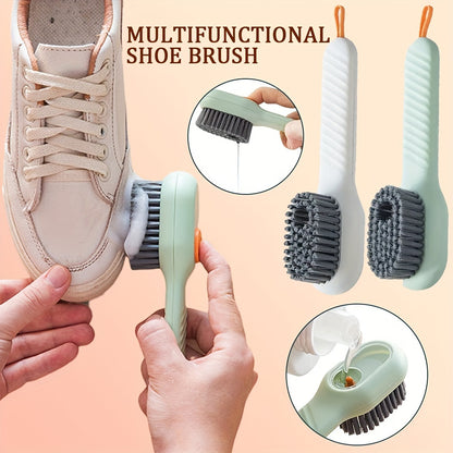 Multi-Functional Cleaning Brush with Soap Dispenser (Random Color)