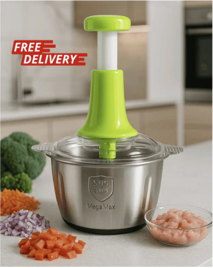 2L Manual Food Chopper | Chop, Mince & Dice (Random Color)