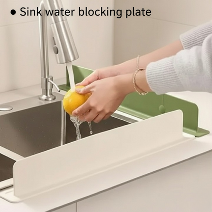 Silicone Sink Splash Guard | Water Splash Stopper with Double Suction Cups | 15 Inch Random Color