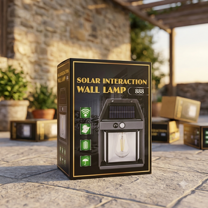 Solar Interaction Wall Lamp | Outdoor Waterproof LED Motion Sensor Solar Light