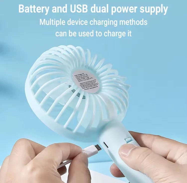 🌬️ Portable Hand Fan (Random Color)