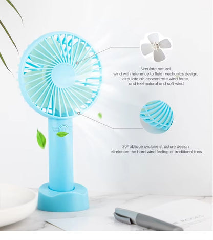 🌬️ Portable Hand Fan (Random Color)
