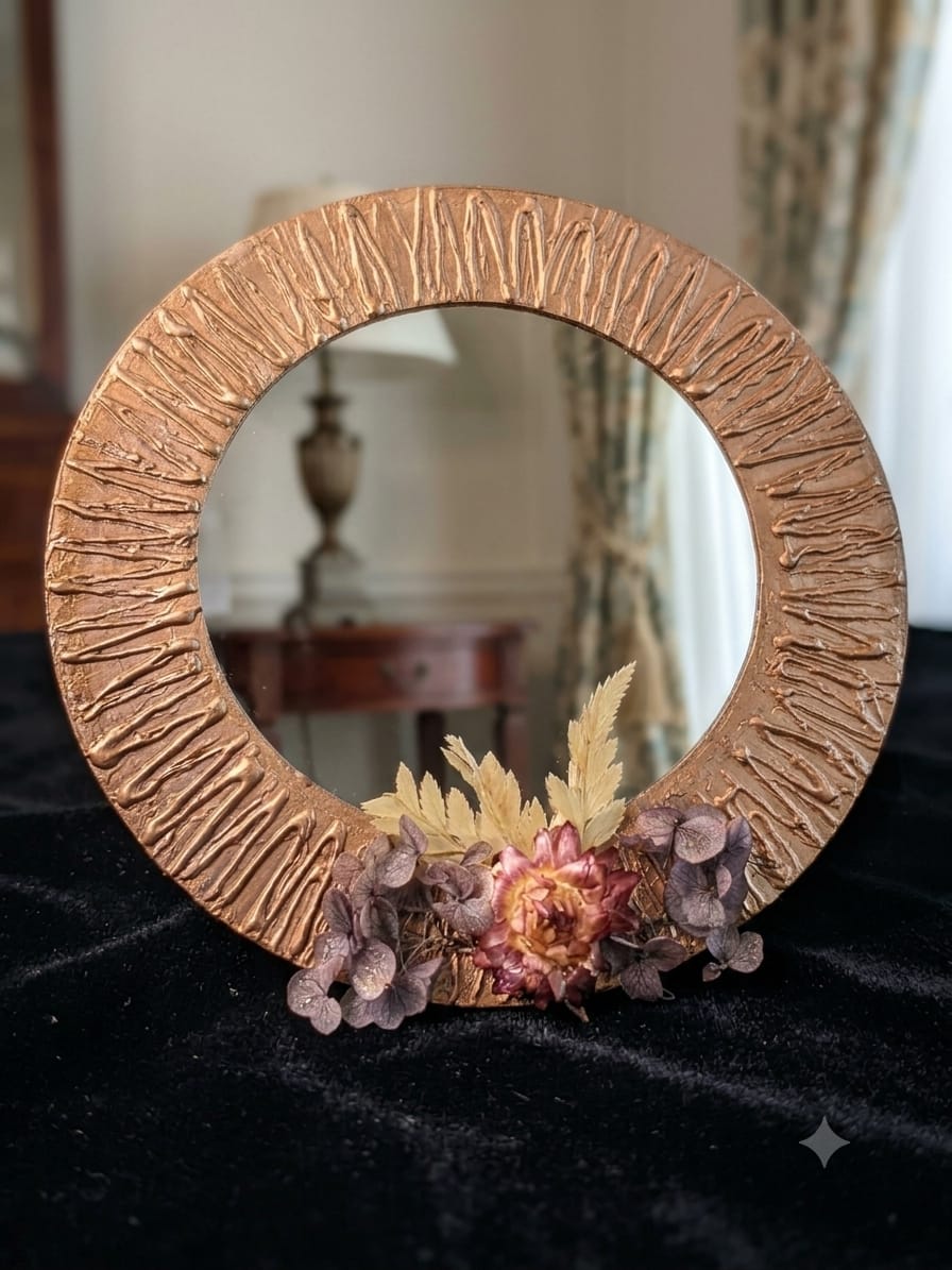 Rustic Petal Mirror | Free Shipping on Limited Stock