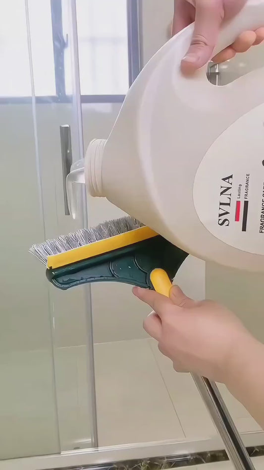 2-in-1 Floor Cleaning Brush/Scrubber with Wiper - 🚚 Free Shipping on Limited Stock