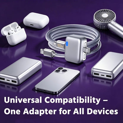 Automatic Charging Disconnector | Smart Auto Power Cut-Off Battery Protector | Type-C to Type-C - 🚚 Free Shipping on Limited Stock