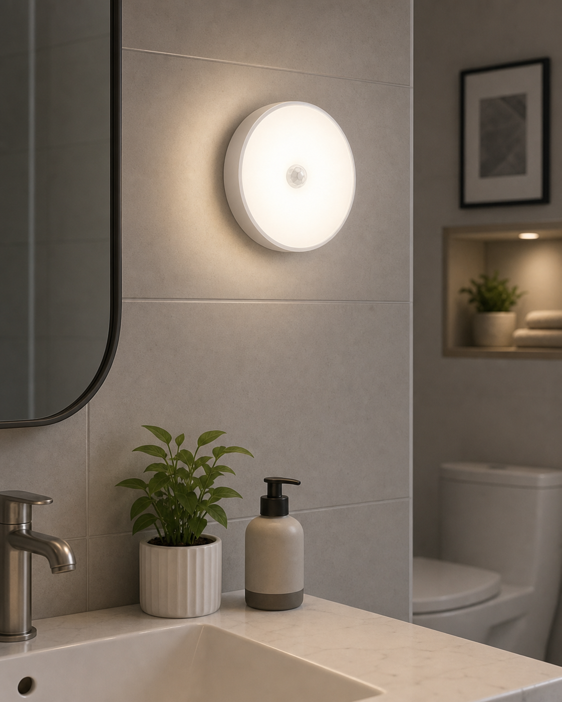 Smart Motion Sensor Rechargeable Wireless Night Light