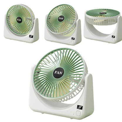 Portable USB Circular Rechargeable Desktop Fan (Random Color) - 🚚 Free Shipping on Limited Stock