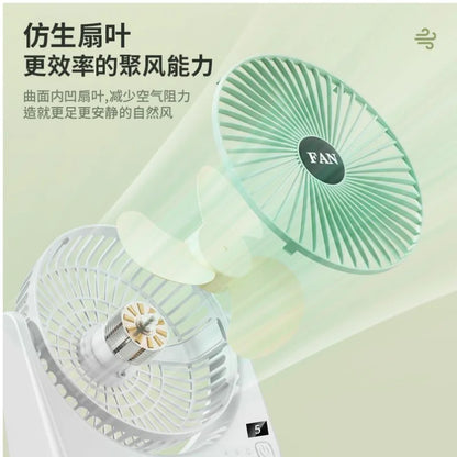 Portable USB Circular Rechargeable Desktop Fan (Random Color) - 🚚 Free Shipping on Limited Stock
