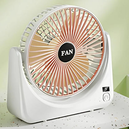 Portable USB Circular Rechargeable Desktop Fan (Random Color) - 🚚 Free Shipping on Limited Stock